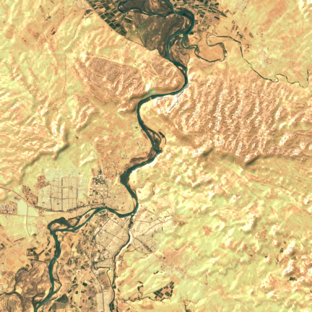 Aghili Canyon seen from above (Sentinel-2)
