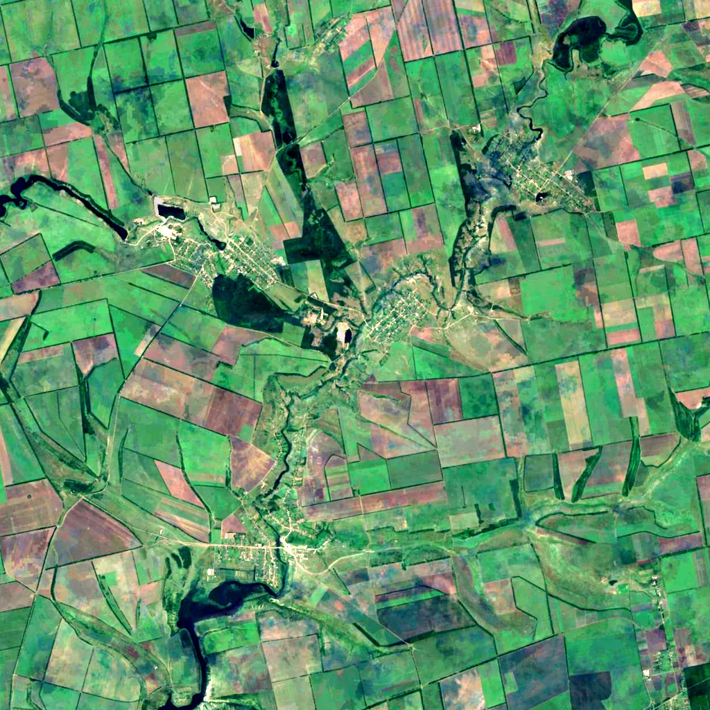 Aktove canyon seen from above (Sentinel-2)