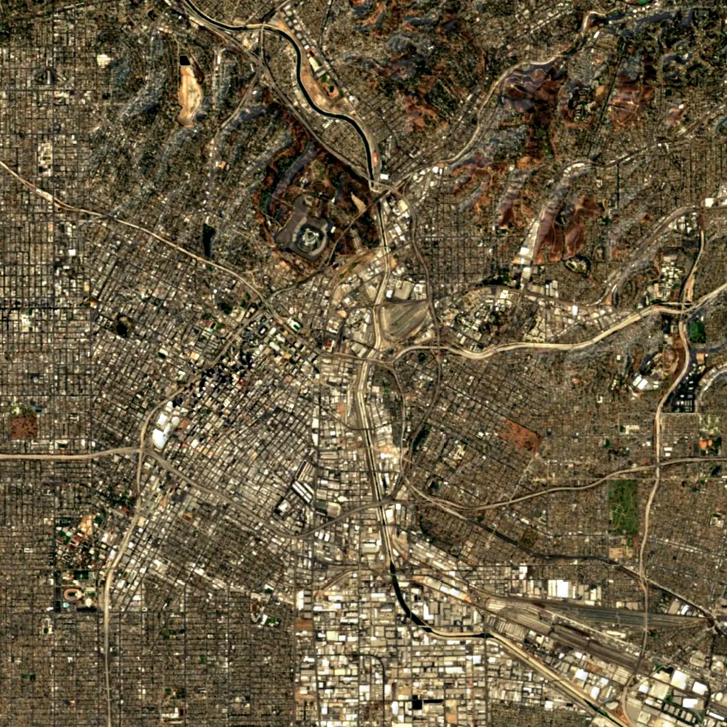 Arroyo Seco seen from above (Sentinel-2)