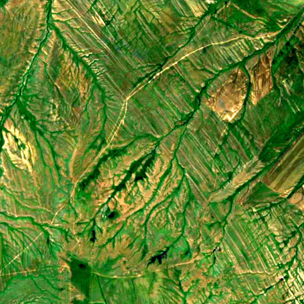 Balka Zhalgyzagashsay seen from above (Sentinel-2)
