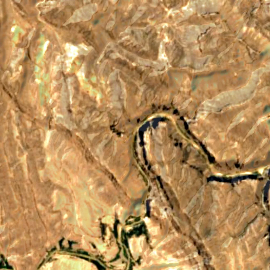 Boquillas Canyon seen from above (Sentinel-2)
