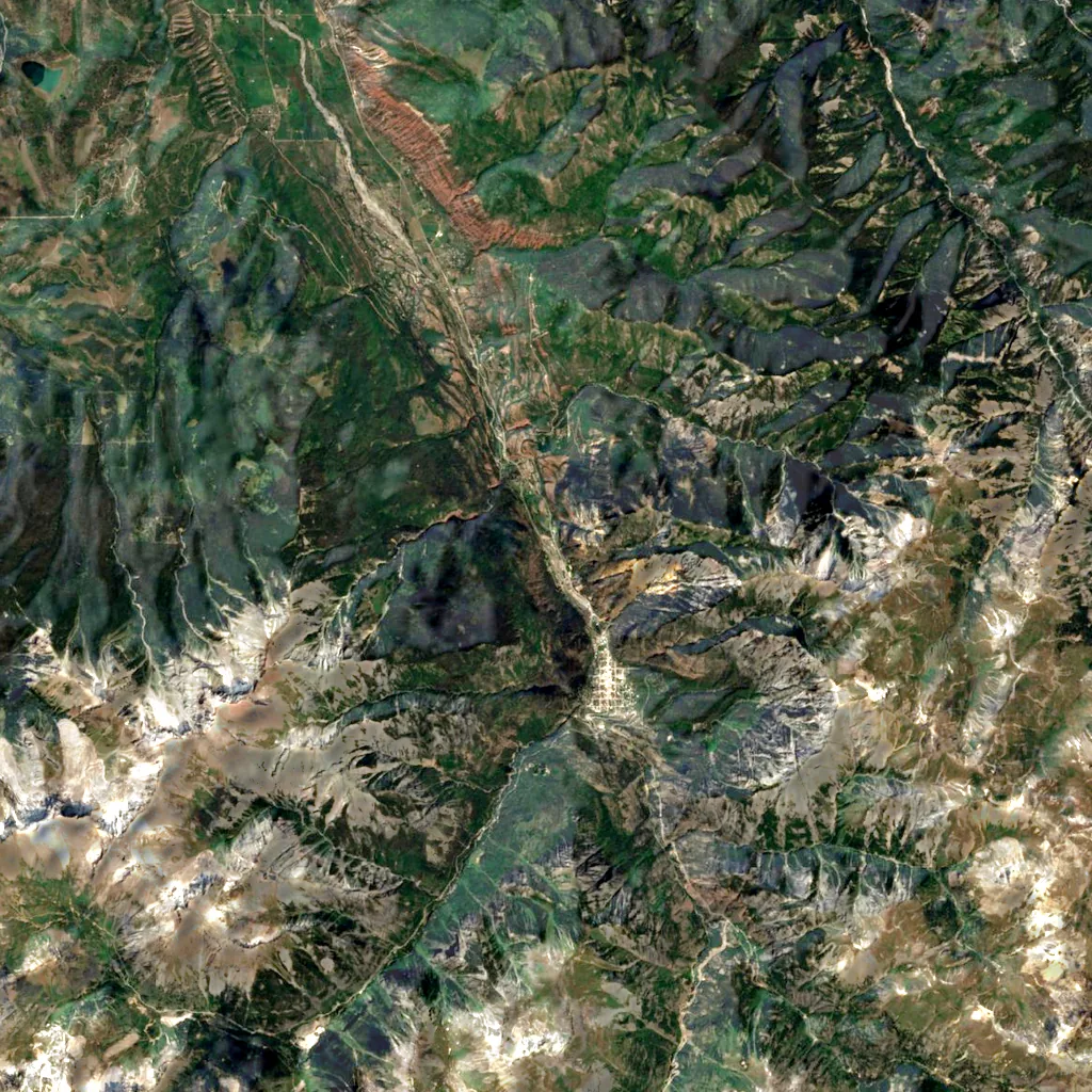 Box Canyon seen from above (Sentinel-2)