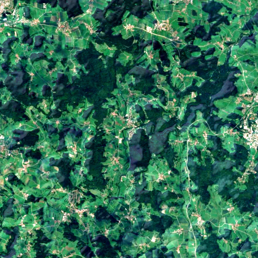 Buchberger Leite seen from above (Sentinel-2)