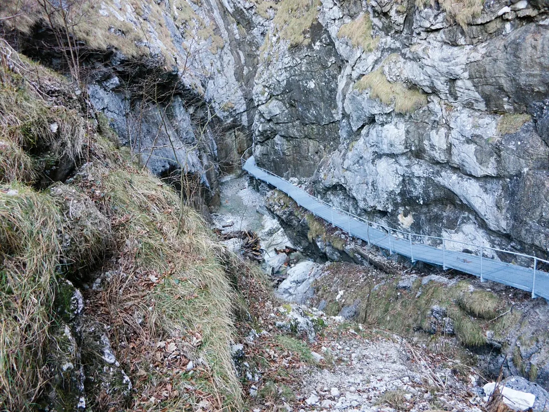Neuer Wanderweg Burggrabenklamm