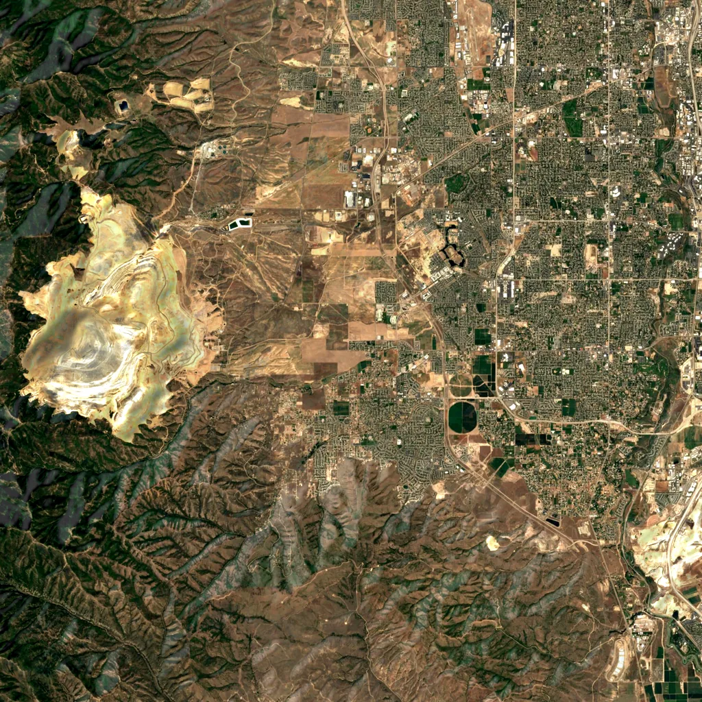 Butterfield Canyon seen from above (Sentinel-2)