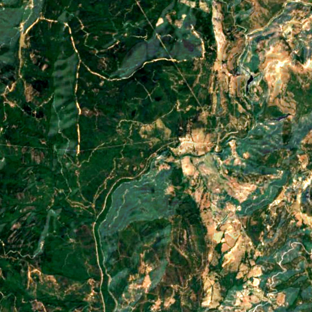 Cañón de las Buitreras seen from above (Sentinel-2)
