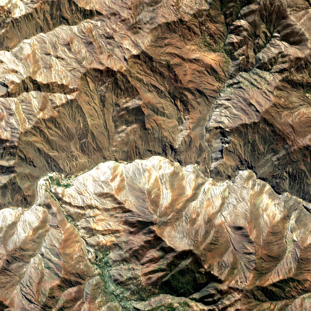 Cañón del Pato seen from above (Sentinel-2)