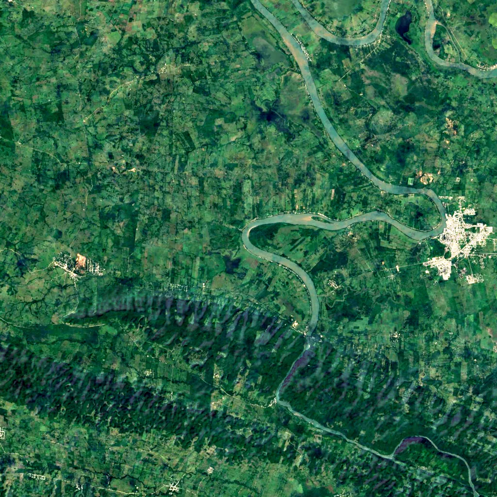 Cañón del Usumacinta seen from above (Sentinel-2)