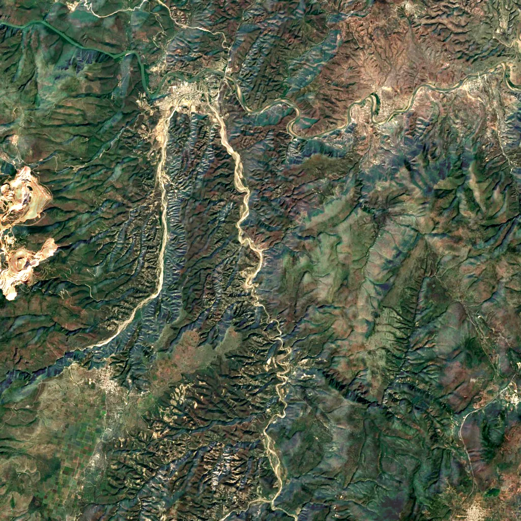 Cañón del Zopilote seen from above (Sentinel-2)