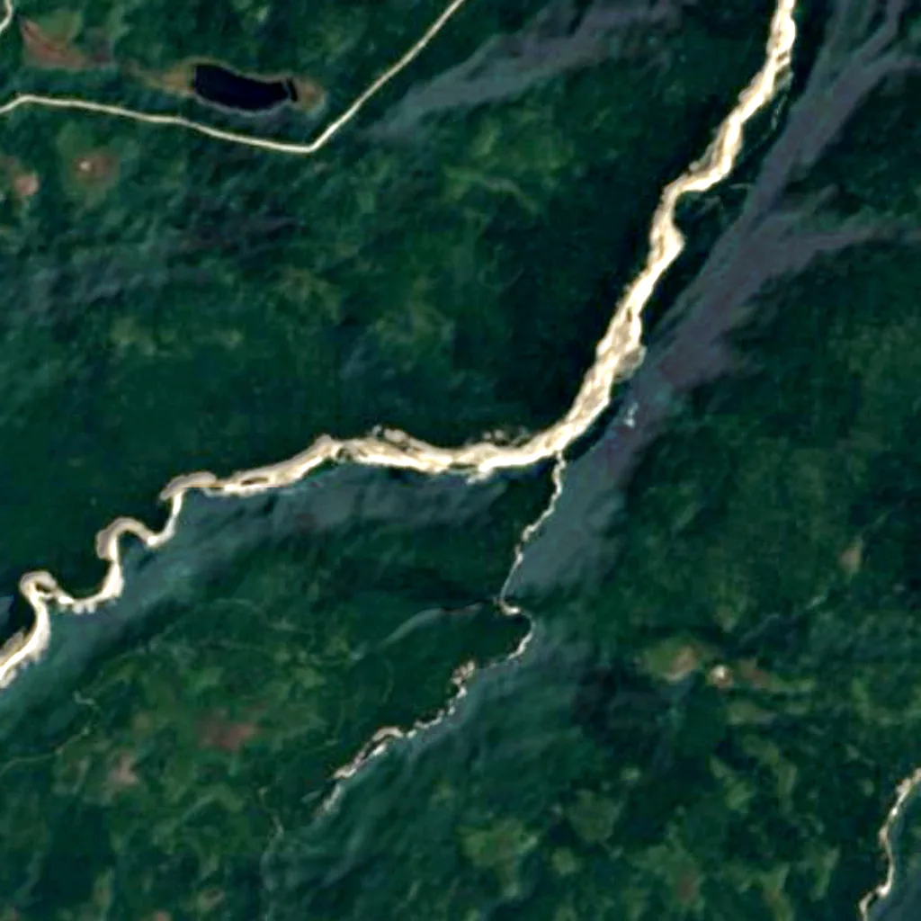 Canyon de la Vauréal seen from above (Sentinel-2)