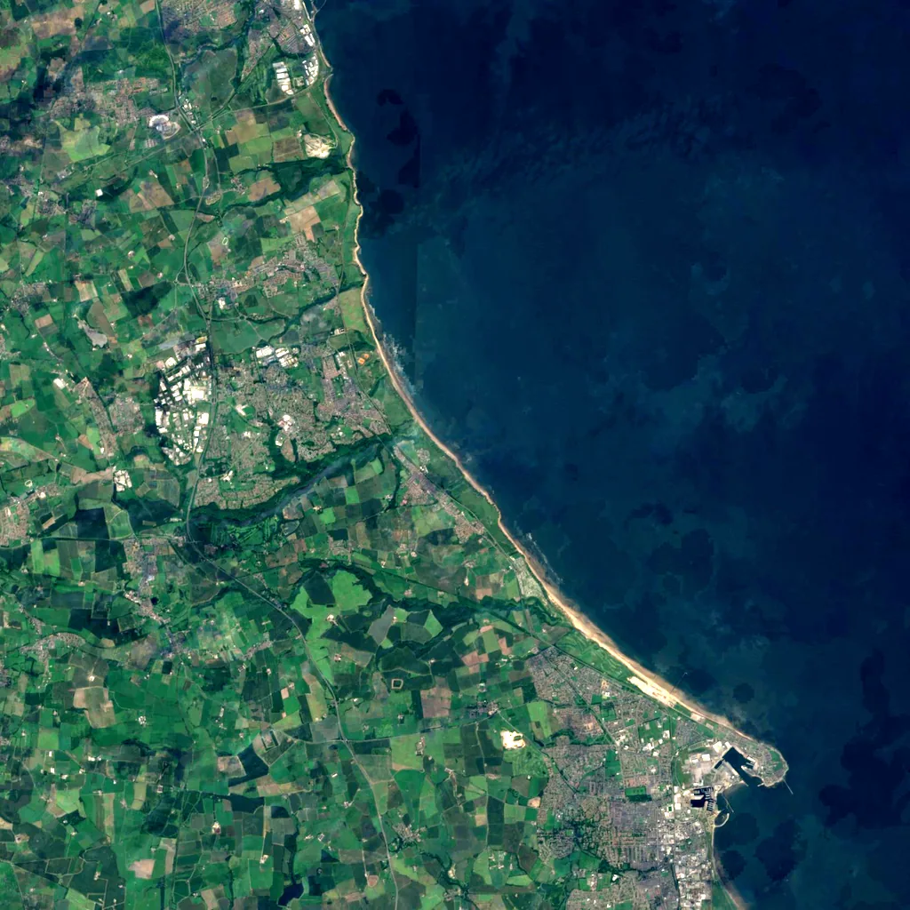 Castle Eden Dene seen from above (Sentinel-2)