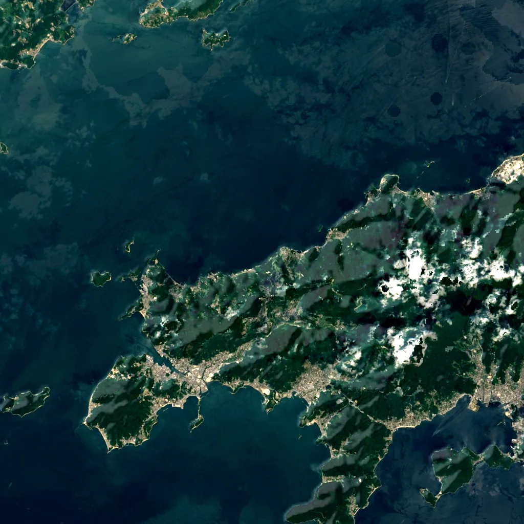 Chōshikei seen from above (Sentinel-2)