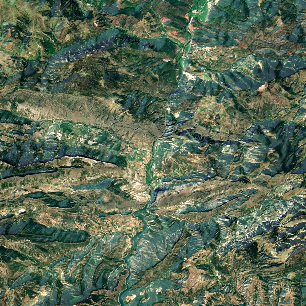 Congost de Tresponts seen from above (Sentinel-2)
