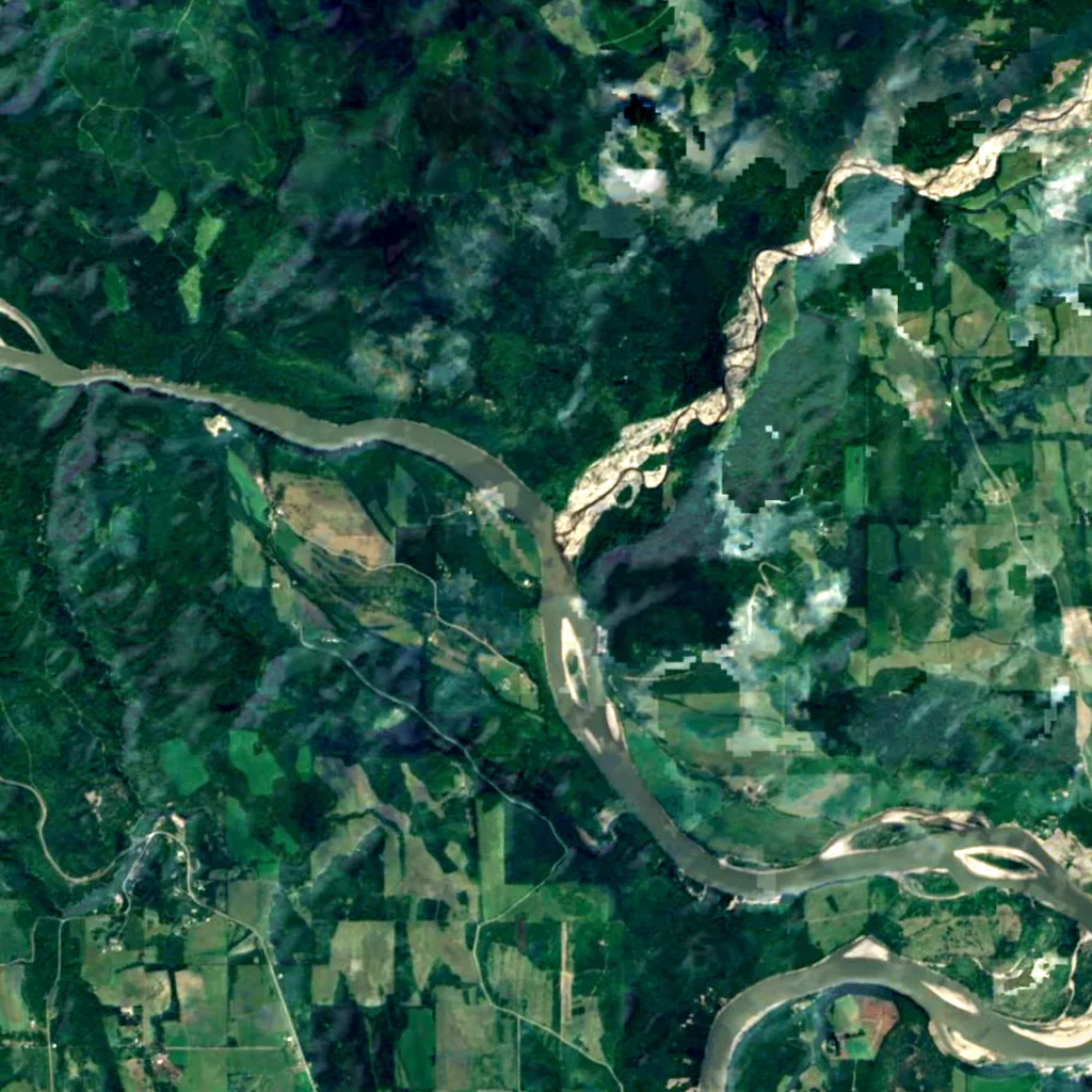 Cottonwood Canyon seen from above (Sentinel-2)