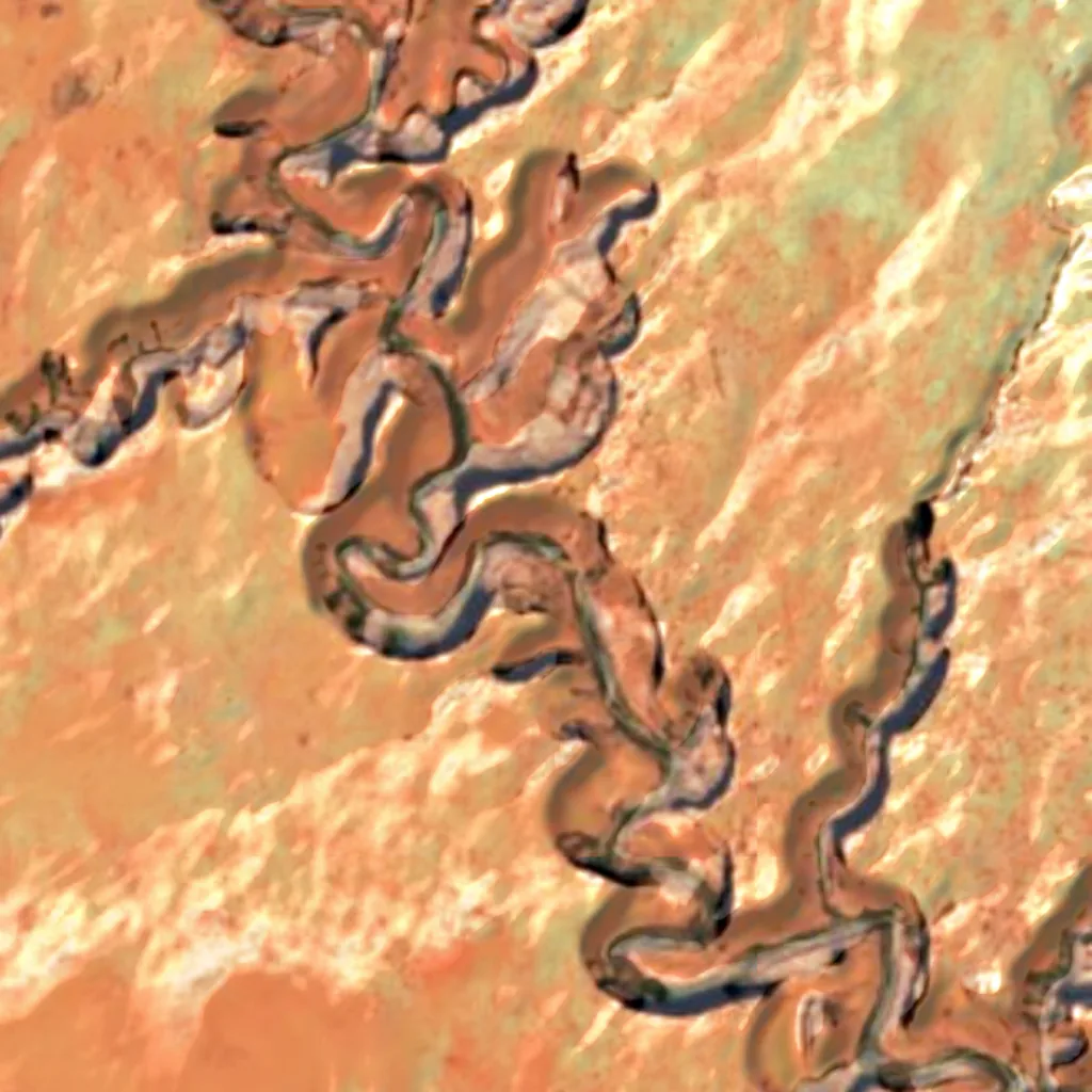 Coyote Gulch seen from above (Sentinel-2)