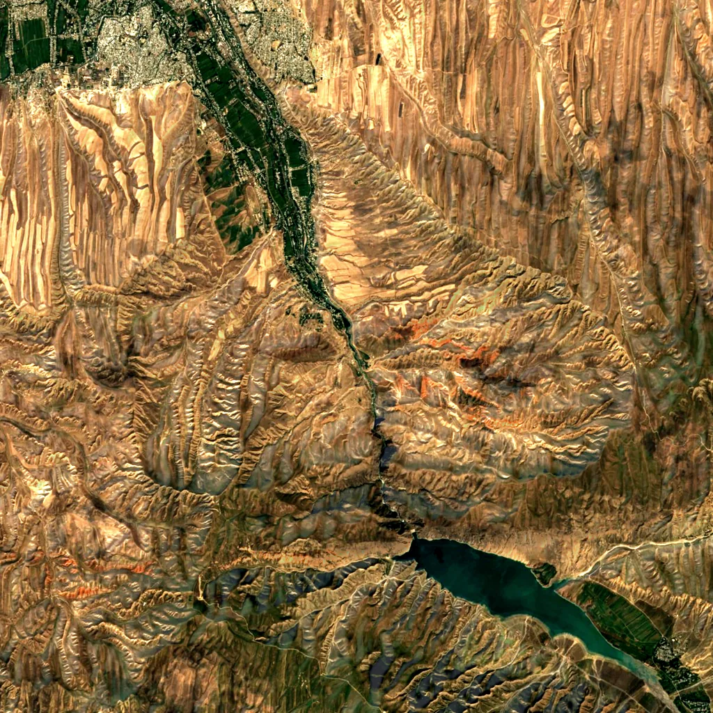 Dangi Canyon seen from above (Sentinel-2)
