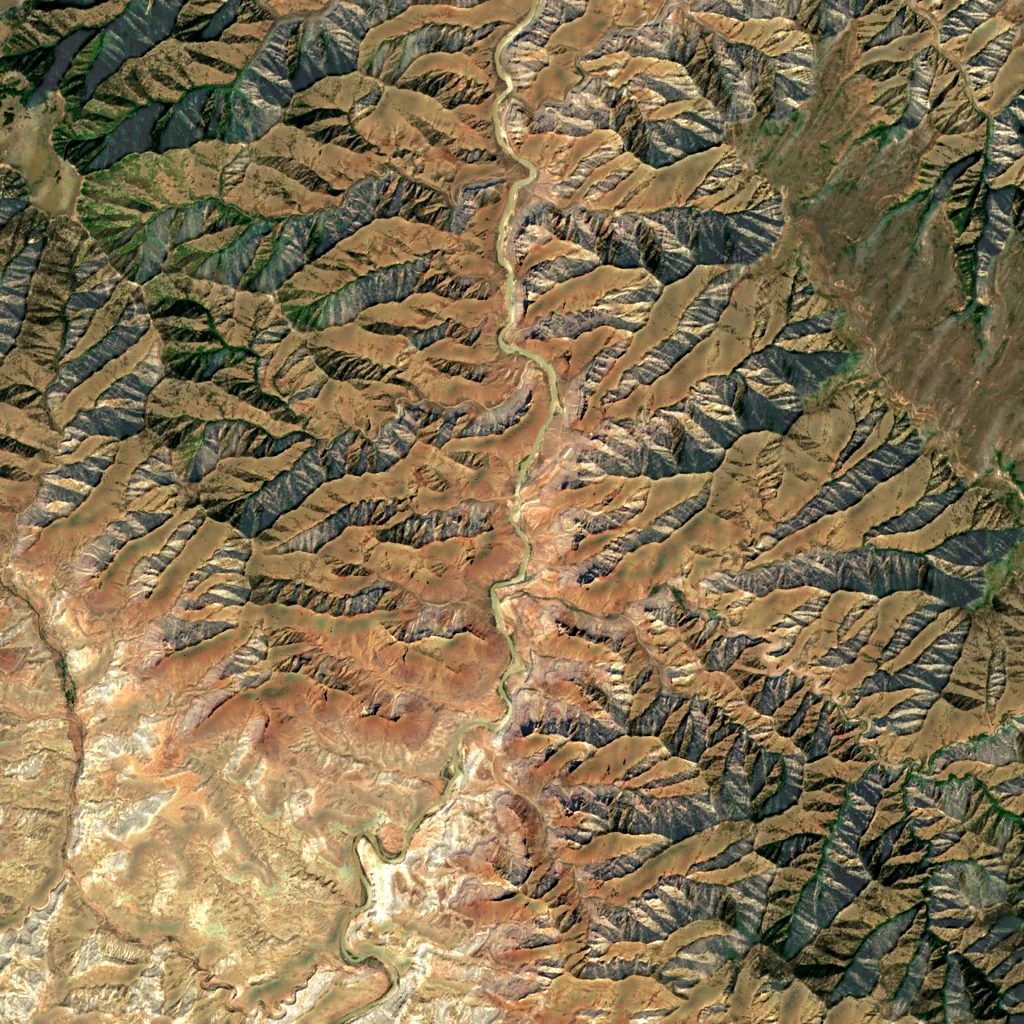 Desolation Canyon seen from above (Sentinel-2)