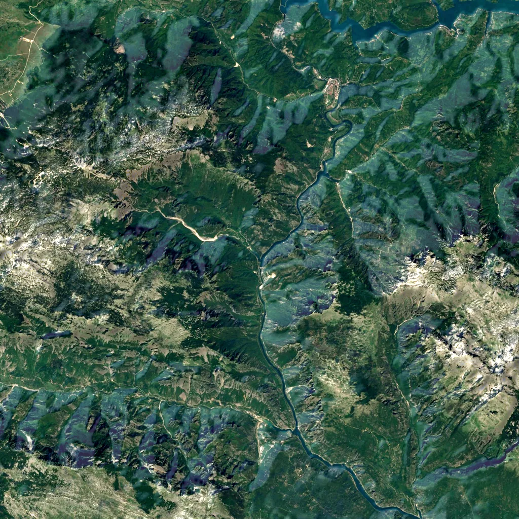 Diva Grabovica Valley seen from above (Sentinel-2)