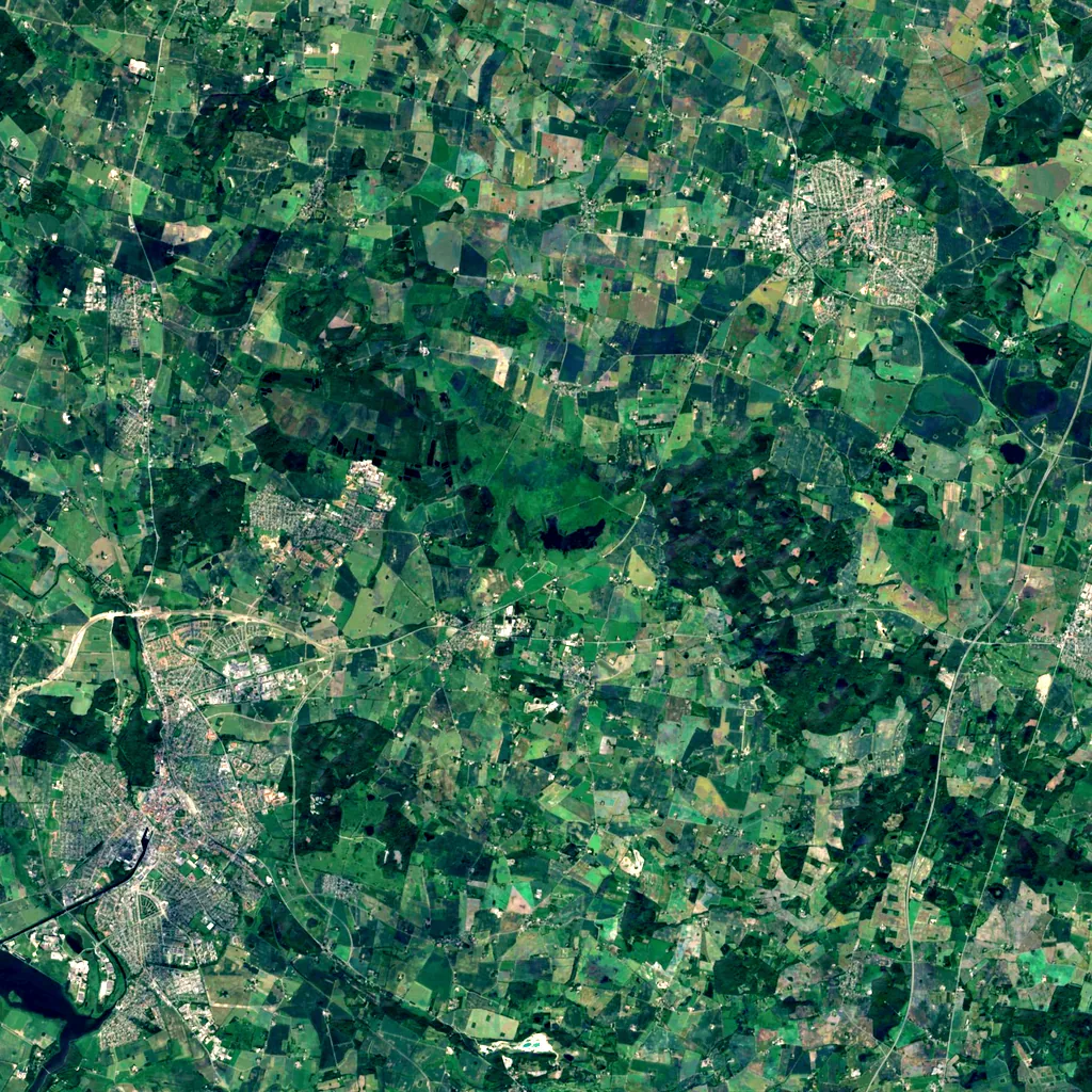 Djævlekløften seen from above (Sentinel-2)