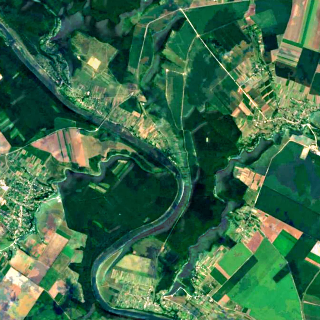 Dniester Canyon seen from above (Sentinel-2)