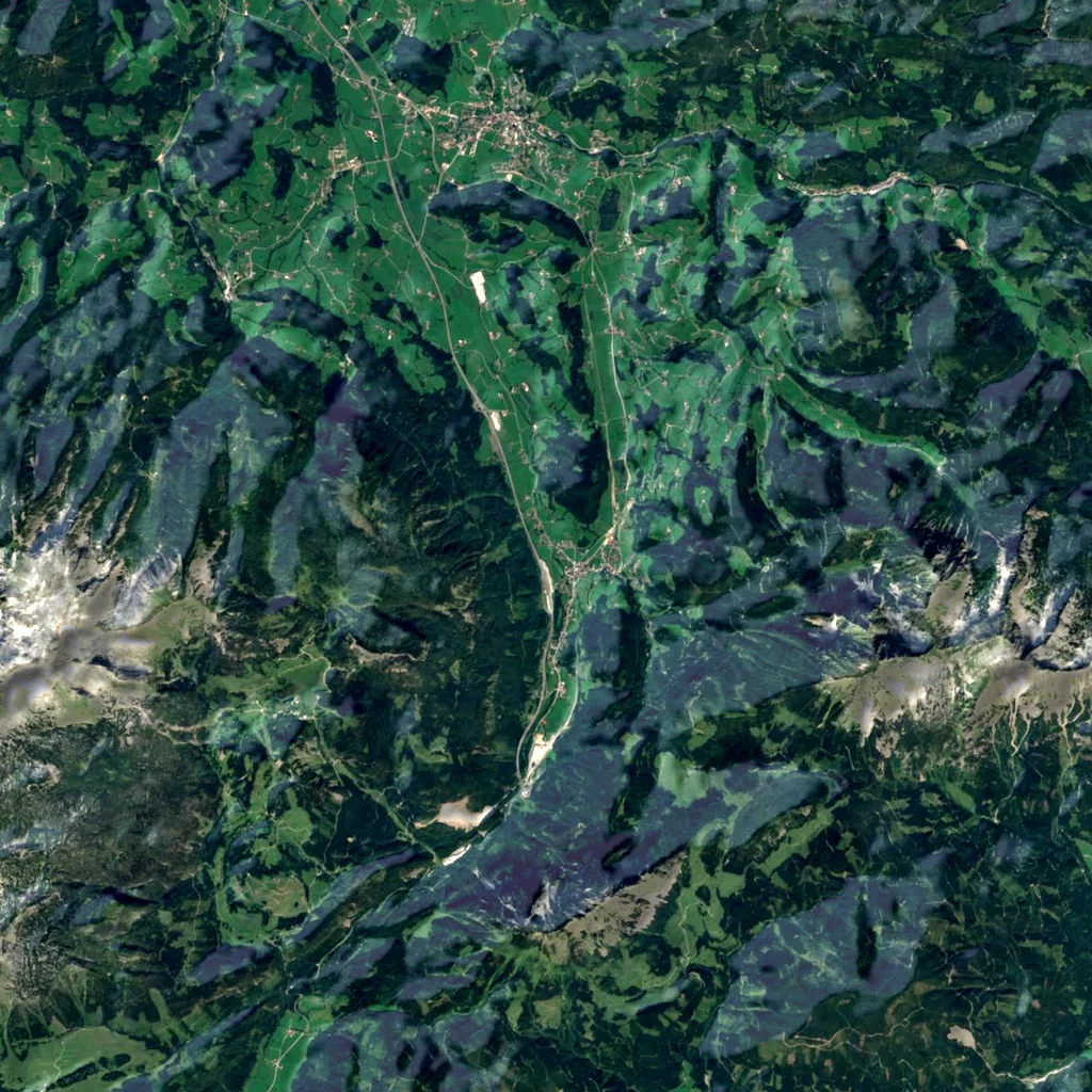 Dr.-Vogelgesang-Klamm seen from above (Sentinel-2)