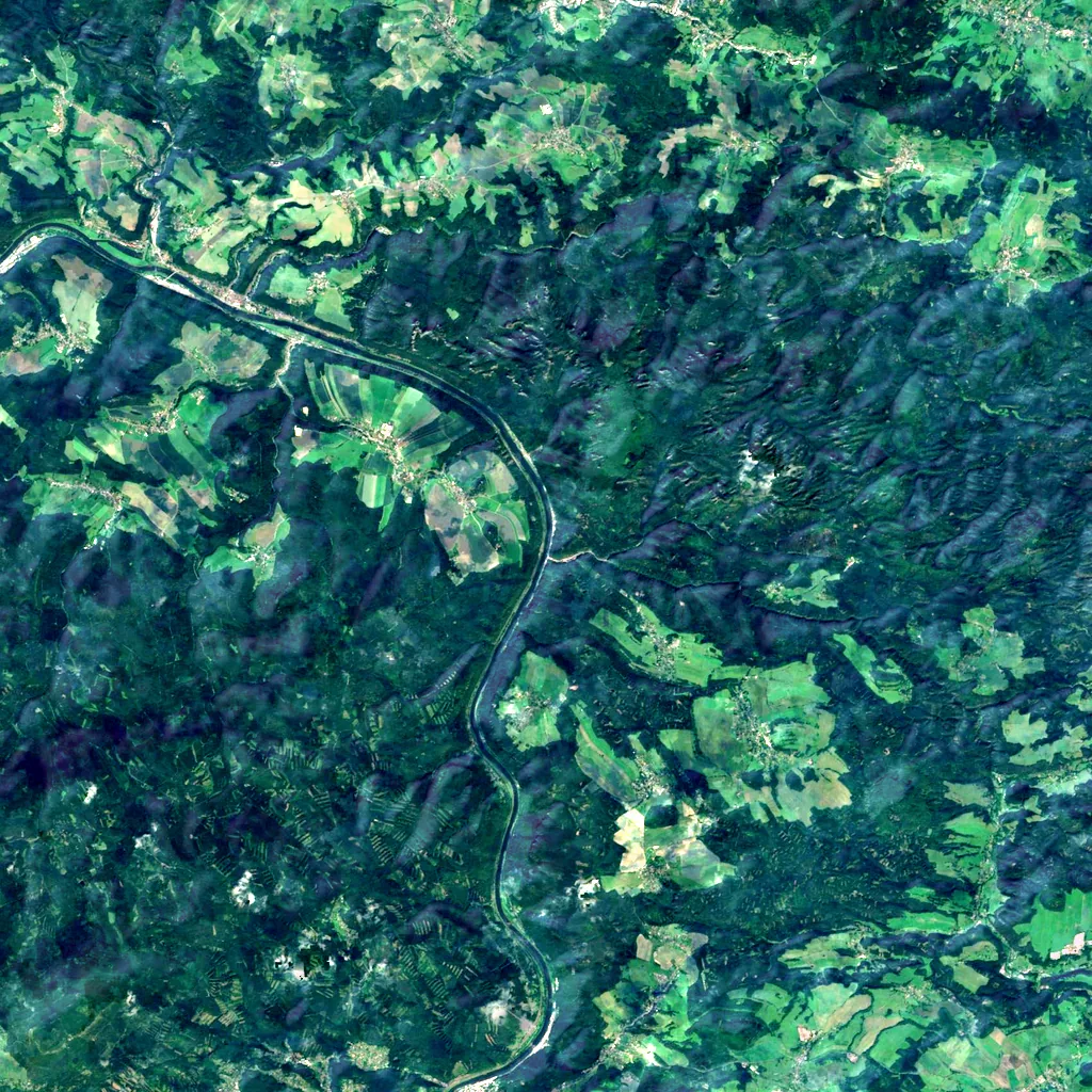 Edmund's Gorge seen from above (Sentinel-2)