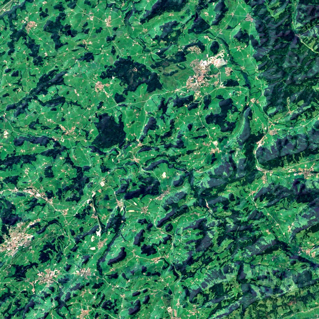 Eistobel seen from above (Sentinel-2)