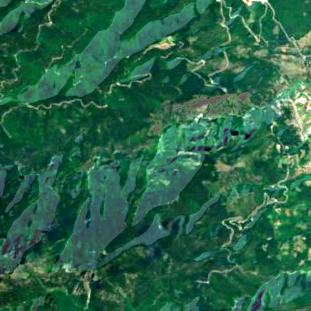 Enipeas Gorge seen from above (Sentinel-2)
