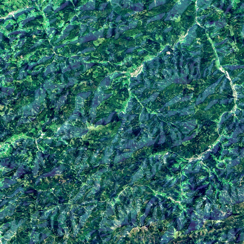 Falkenschlucht seen from above (Sentinel-2)