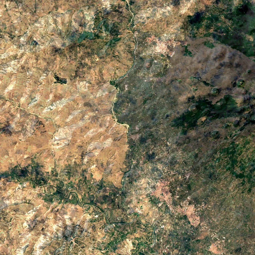 Forre laviche del Simeto seen from above (Sentinel-2)
