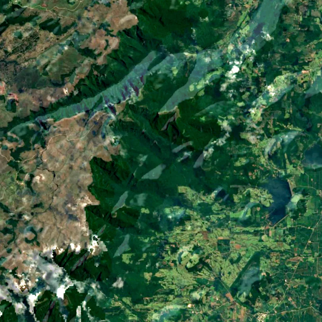 Fortaleza Canyon seen from above (Sentinel-2)
