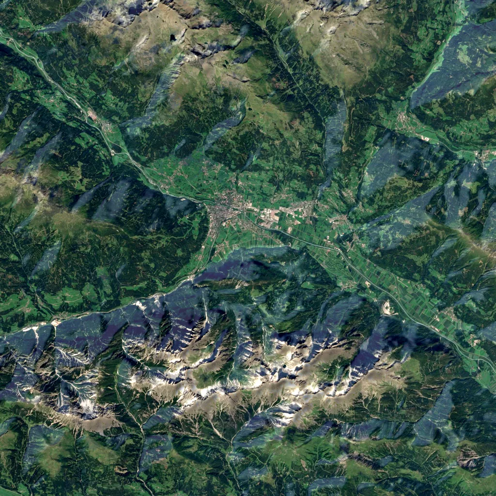 Galitzenklamm seen from above (Sentinel-2)