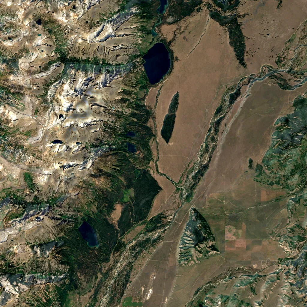 Garnet Canyon seen from above (Sentinel-2)