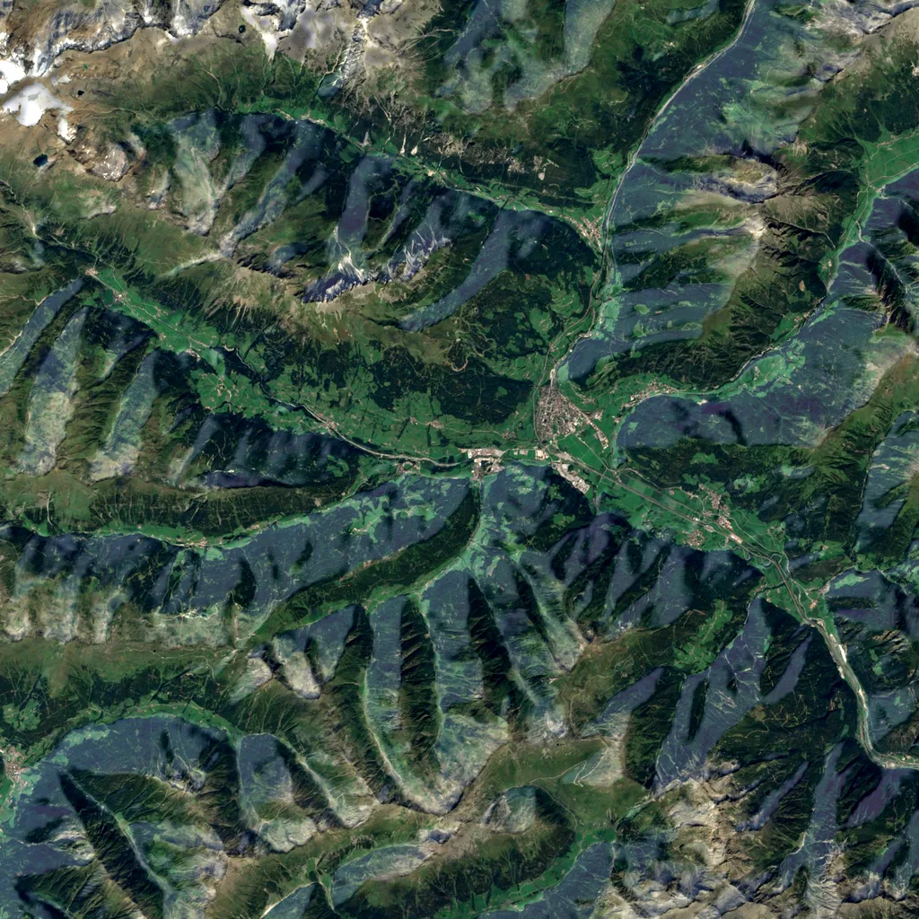 Gilfenklamm seen from above (Sentinel-2)