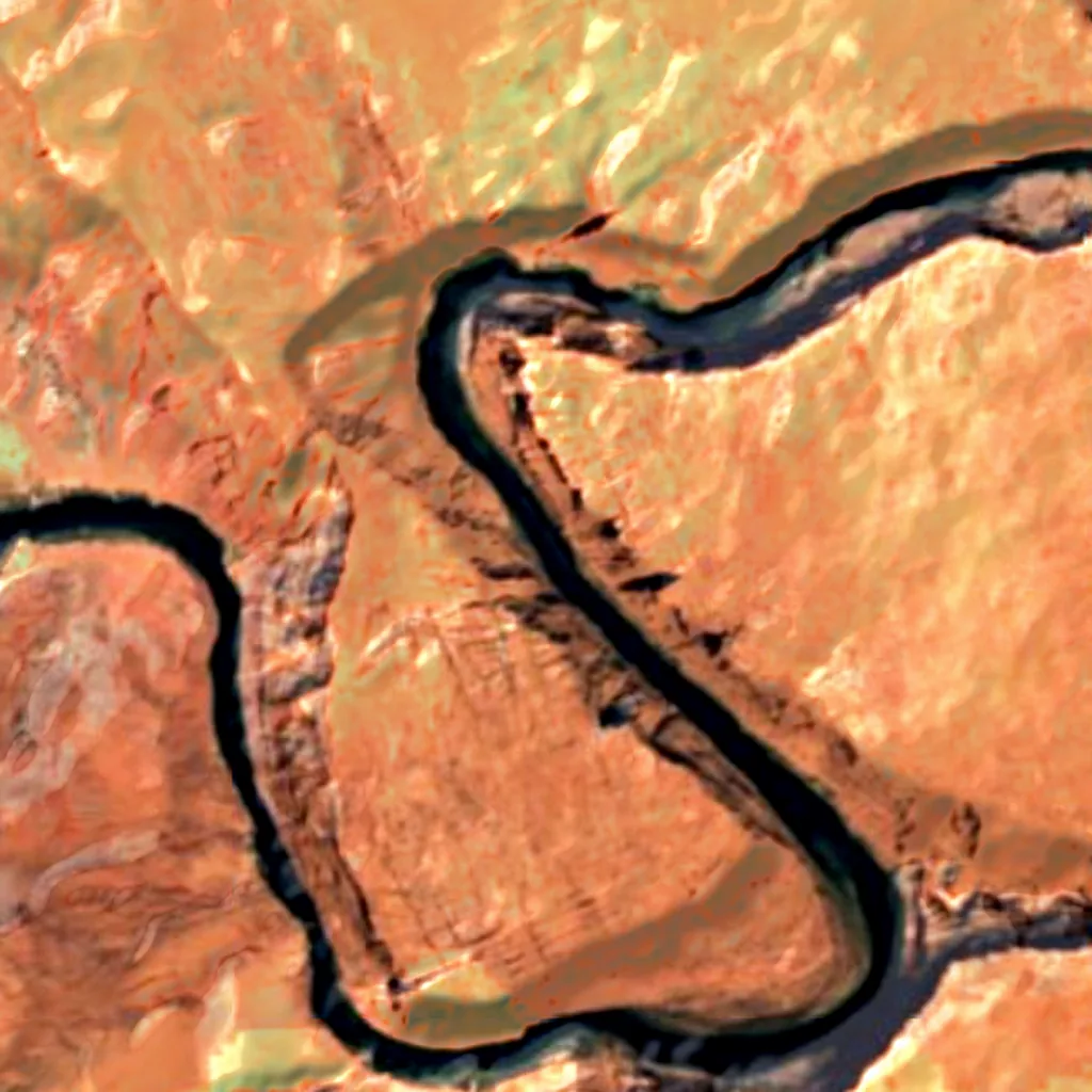 Glen Canyon seen from above (Sentinel-2)