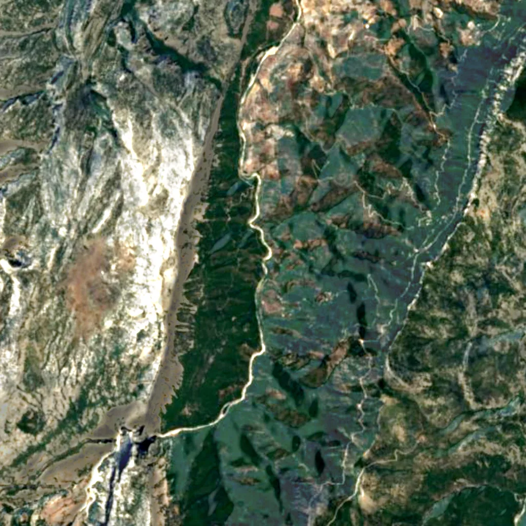 Gola Su Gorropu seen from above (Sentinel-2)