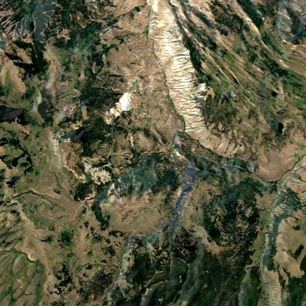 Golden Gate Canyon seen from above (Sentinel-2)