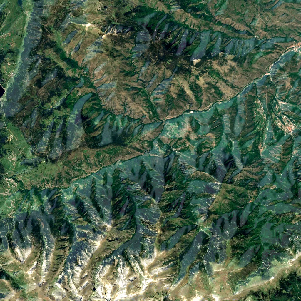 Gorges de Carançà seen from above (Sentinel-2)