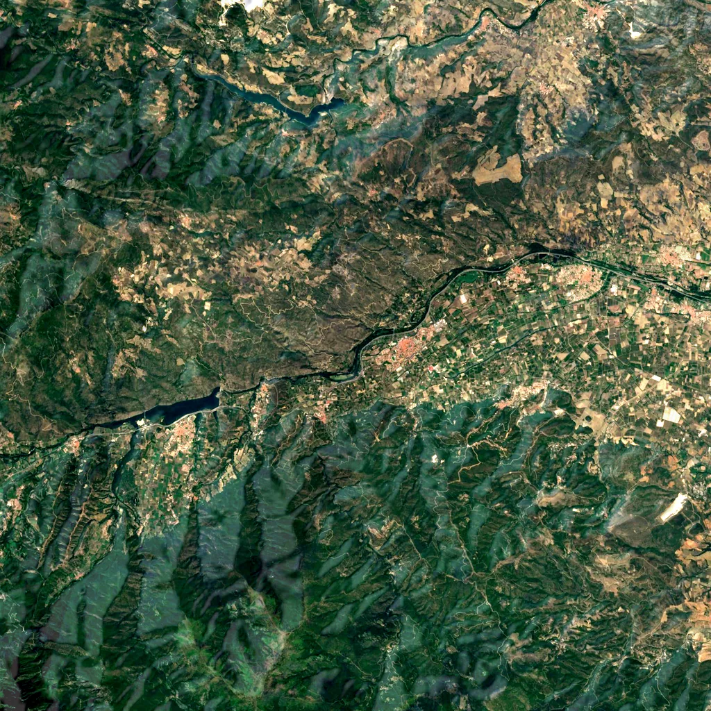 Gorges de la Guillera seen from above (Sentinel-2)