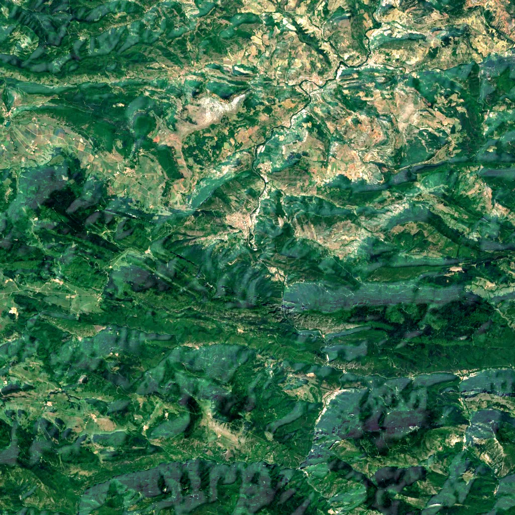 Gorges de la Pierre-Lys seen from above (Sentinel-2)