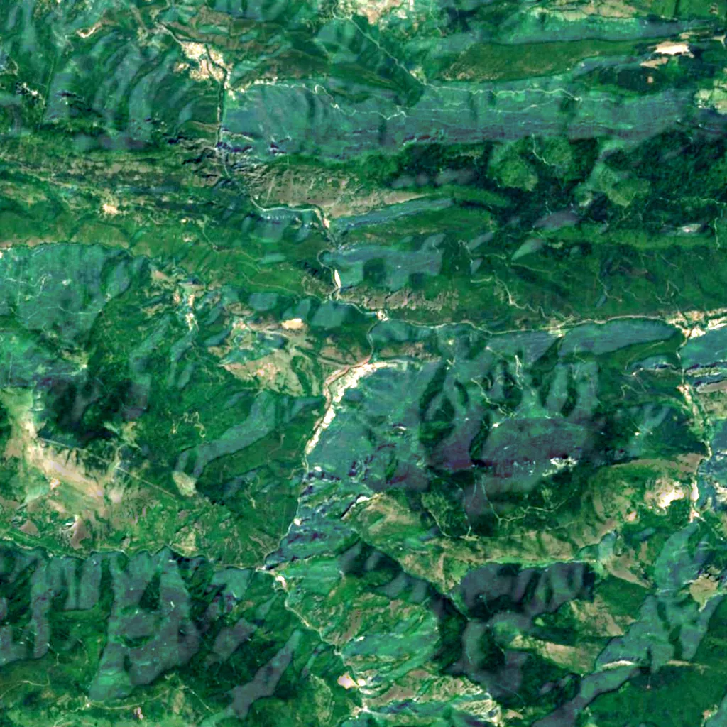 Gorges de Saint-Georges seen from above (Sentinel-2)
