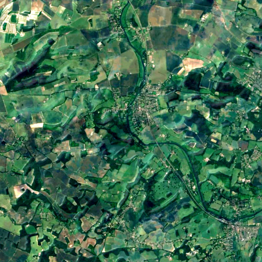 Goring Gap seen from above (Sentinel-2)