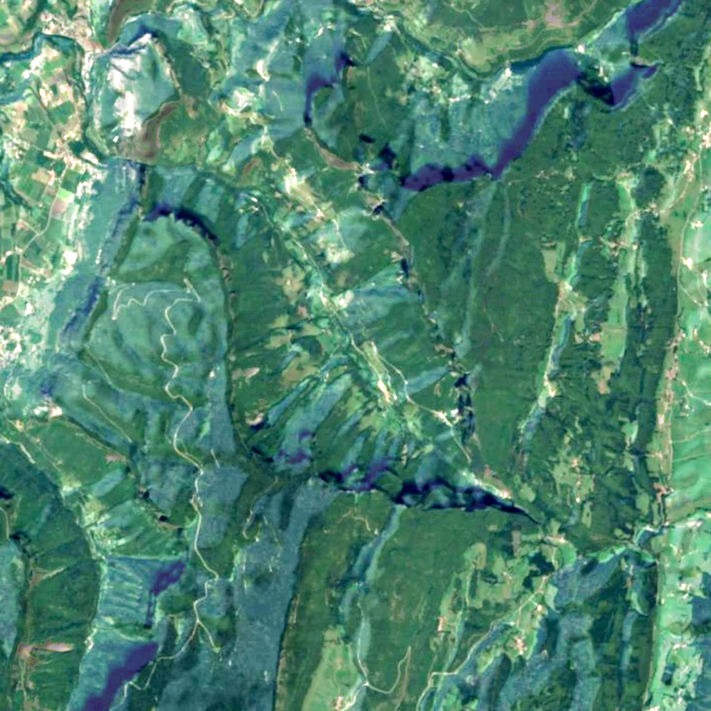 Grands Goulets seen from above (Sentinel-2)