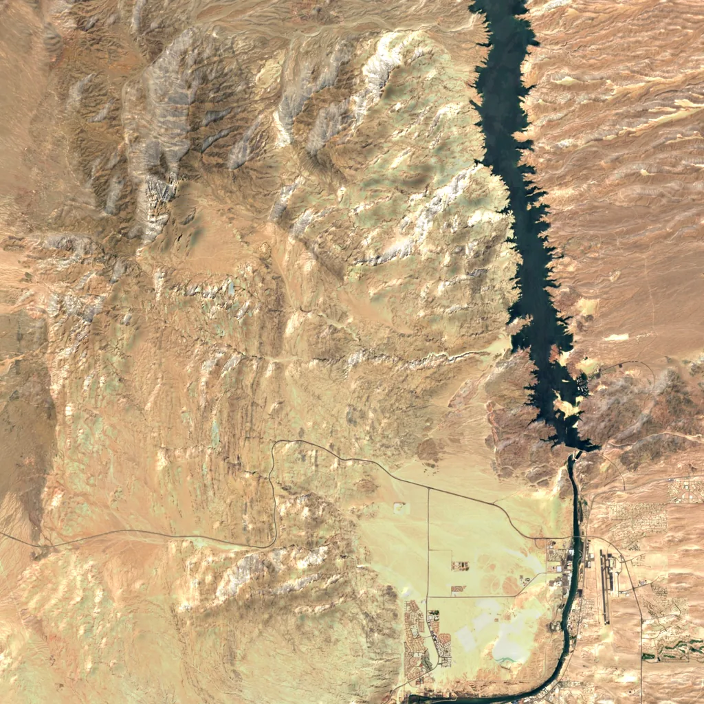 Grapevine Canyon seen from above (Sentinel-2)