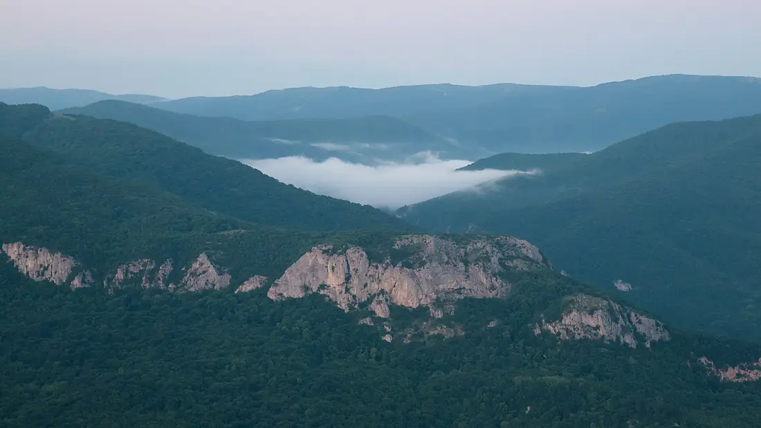 Cloud over the Grand Canyon of Crimea, Crimea