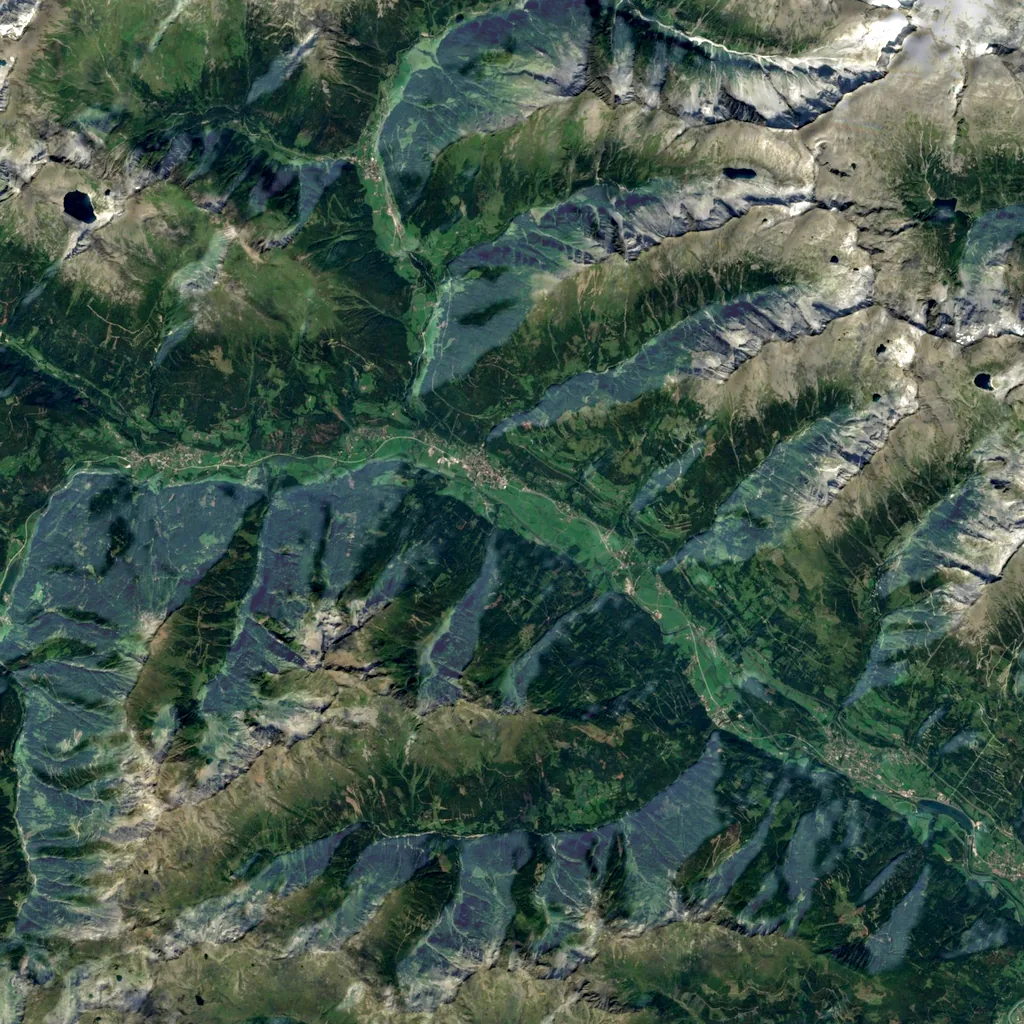 Groppensteinschlucht seen from above (Sentinel-2)