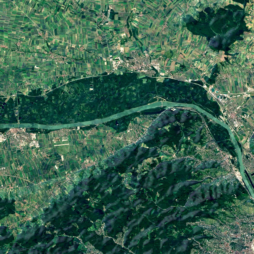 Hagenbachklamm seen from above (Sentinel-2)