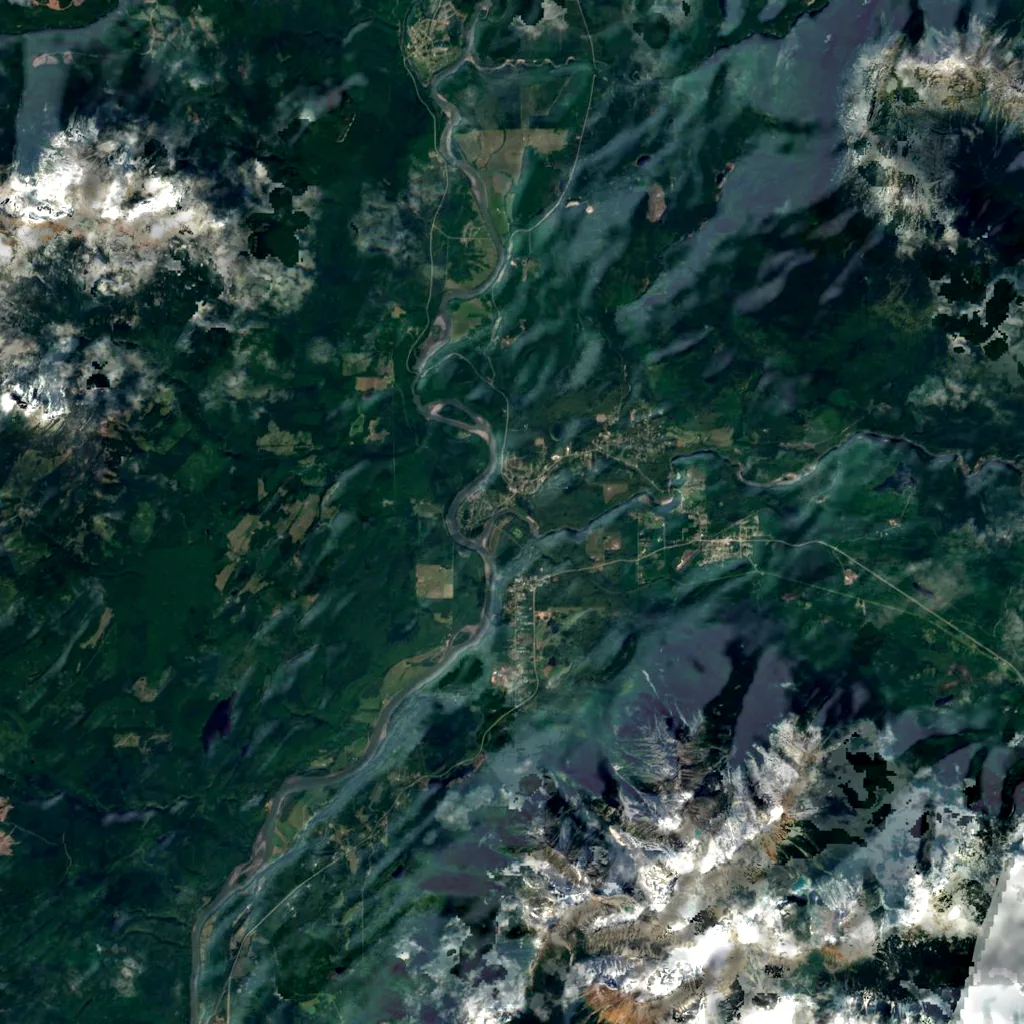 Hagwilget Canyon seen from above (Sentinel-2)