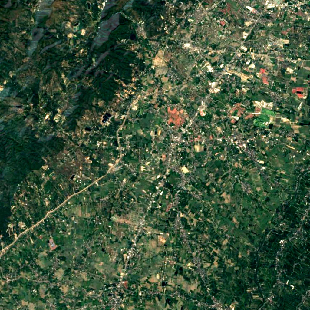 Hang Dong Canyon seen from above (Sentinel-2)