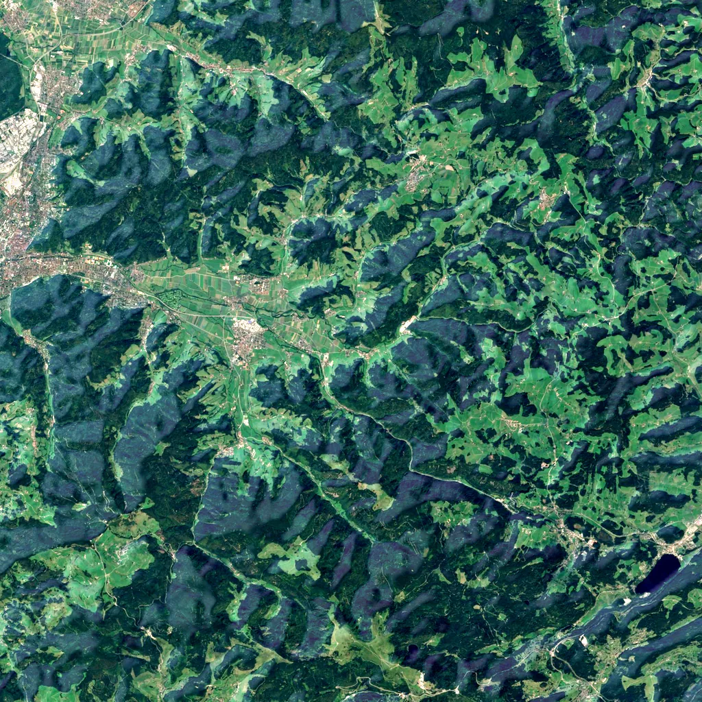 Hirschsprung seen from above (Sentinel-2)